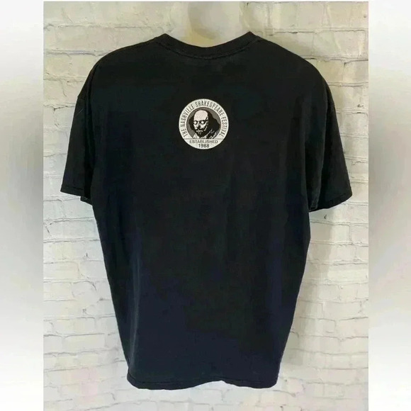 William Shakespeare black T-shirt “first thing we do” quote size XL Gildan top - Picture 7 of 14